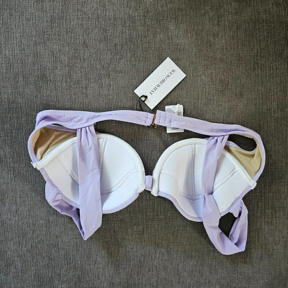 Weworewhat Women's Purple Wide Strap Underwire Bikini Top Size XL - Picture 7 of 9
